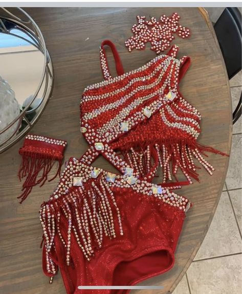 Jazz Dance Costumes Sassy Red, Jazz Dance Costumes Sassy, Queen Bee Costume, Dance Competition Hair, Modern Dance Costume, Pretty Dance Costumes, Twirling Dress, Dance Comp, Tap Costumes