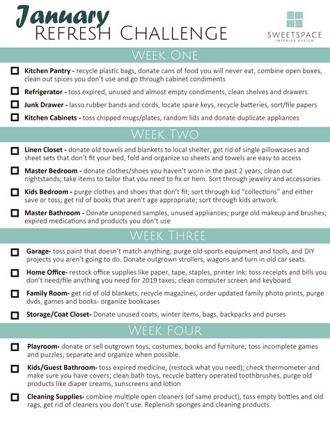 New Year Intentions, January Inspiration, Deep Cleaning House, Cleaning Challenge, Declutter Challenge, Winter Wellness, House Cleaning Checklist, Deep Cleaning Tips, Cleaning List