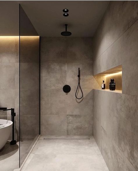 Brown And Grey Bathroom, Light Brown Bathroom Ideas, Light Grey Bathroom Ideas, Toilet Ideas, Bathroom Design Styles, Casa Interior, Bathroom Interior Design Modern, Bathroom Design Layout, Bathroom Inspiration Modern