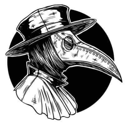 Plague Doctor Tattoo, Doctor Tattoo, Doctor Drawing, Horror Drawing, Voodoo Spells, Drawing Examples, Witch Doctor, Plague Doctor, Black Ink Tattoos