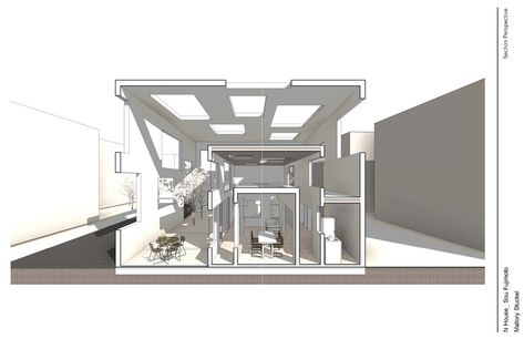 House N Sou Fujimoto, Sou Fujimoto House, Unique Bedroom Design, Furniture Design Sketches, Sou Fujimoto, Japan Architecture, Architectural Section, Architecture Concept Drawings, Row House