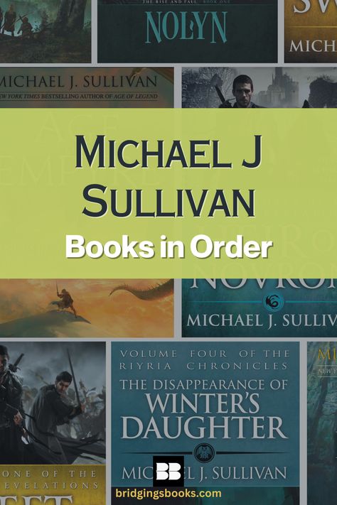 Want to learn all about the world of Elan? In our beginners guide to Michael J Sullivan books, we take you through all his books in order! Michael J Sullivan, Michael Sullivan, Fallen Book, Michael J, Beginners Guide, Reading Lists, Bestselling Author, Book Worth Reading, Worth Reading