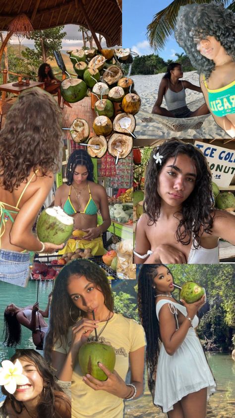 Island vibes, island girl aesthetic, island aesthetic black women, coconut aesthetic Island Girl Aesthetic, Coconut Aesthetic, Aesthetic Island, Island Gyal, Island Aesthetic, Neo Soul, Aesthetic Black, Island Vibes, Island Girl