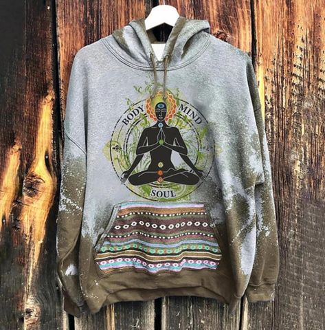 Sweatshirts Aesthetic, Retro Sweatshirts, Women Sweatshirts, Hoodie Women, Oversized Blouse, Hooded Tops, Hippie Outfits, Sweater Pullover, Pullover Jacket