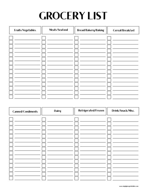 Printable Shopping List Grocery, Blank Shopping List, Grocery List Templates Printable Free, Grocery List Free Printable, Free Printable Grocery List Templates, Master Grocery List Template, Family Grocery List, Grocery Shopping List Printable, Grocery Shopping List Template