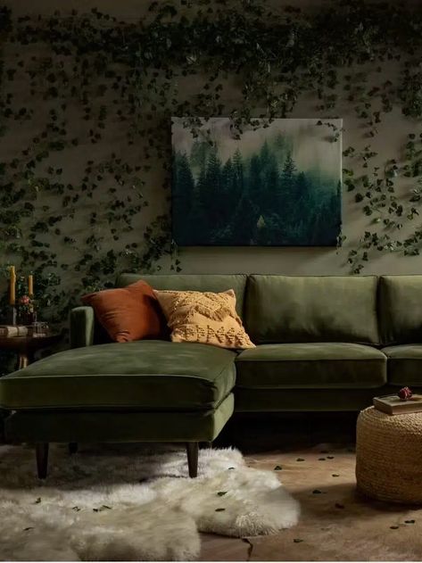 Joybird Couch, Green Couch Living Room, Green Couch, Green Velvet Sofa, Sofa Accessories, Green Sofa, Sofa Seats, Velvet Sofa, Couches Living Room