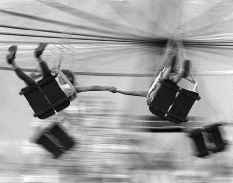 up. Motion Photography, Slow Shutter, Motion Blur, Long Exposure, Two People, Shutter Speed, Amusement Park, Black And White Photography, Photo Inspiration