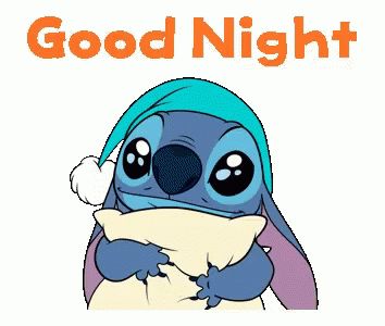 Beautiful & Funny Good Night Gifs Gif Good Night, Good Night Angel, Angel Gif, Sleeping Gif, Night Angel, Good Night Love, Lilo And Stitch Quotes, Lilo And Stitch Drawings, Stitch Quote