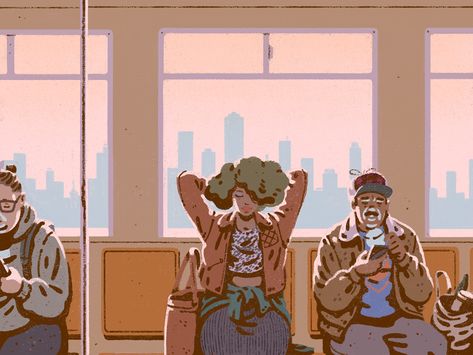 Ny Subway, Happy Farm, Black Cartoon, Animation Design, Art And Illustration, Editorial Illustration, Timeline Photos, Cute Illustration, Change Your Life