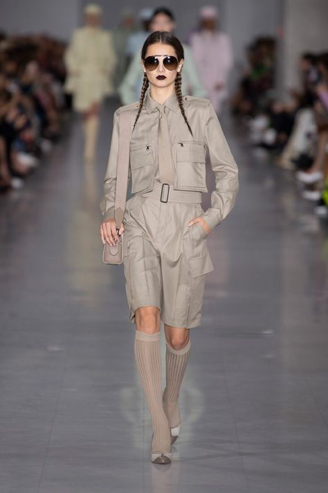 #MFW: MAX MARA Spring Summer 2020 Collection Safari Moodboard, Female Agent, Knit Dresses, Fashionable Snow Boots, Dope Fashion, Fashion Weeks, Military Inspired, Military Style, Poplin Shirt