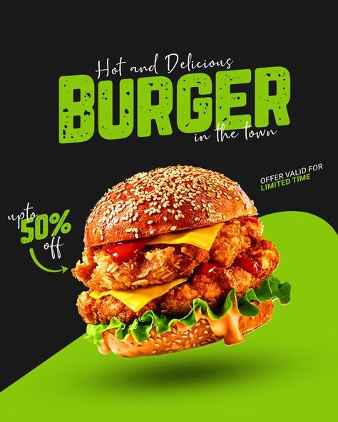 post design
graphics design Burger King Poster Design, Burger Design Ideas Graphics, Burger Poster Design Ideas, Burger Ads Design, Burger Social Media Post Design, Burger Poster Design Graphics, Social Media Ad Design Inspiration, Retro Social Media Design, Food Graphic Design Social Media