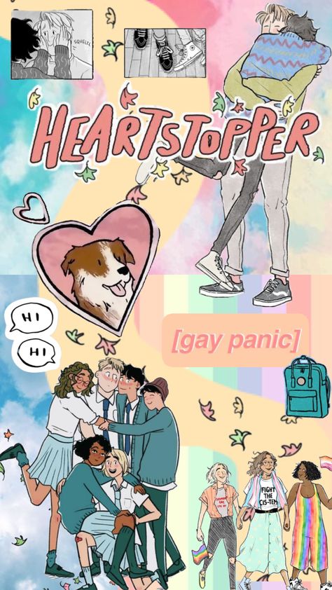 heart stopper #aliceoseman #heartstopper #lgbtq Queer Wallpaper Aesthetic, Bisexual Wallpaper Iphone Aesthetic, Star Coloring Pages, Alice Oseman, Heart Stopper, Lgbtq Funny, Alice Book, Lgbt Art, Cute Wallpaper For Phone