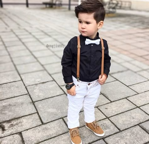 Vestimenta Toddler Boy Outfit Ideas, Boy Suspenders Outfit, Boy Outfit Ideas, Toddler Boy Outfit, Kids Dress Boys, Suspenders For Boys, Baby Boy Dress, Toddler Boy Fashion