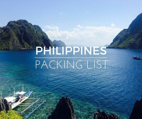 The ultimate Philippines packing list. If you're wondering what to pack for the Philippines, this is the post for you. everything you need to take with in one list! Beach Trip Outfits, Travelling Around The World, Philippines Travel, Packing List For Travel, Essential Items, Tropical Vacation, What To Pack, Travel Packing, The Philippines