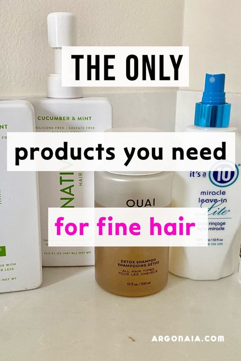 fine hair haircare Fine Hair Products, Fine Oily Hair, Thicken Fine Hair, Best Detangler, Fine Hair Care, Naturally Pretty, Shampoo For Fine Hair, Take Care Of Your Hair, Shampoo For Thinning Hair