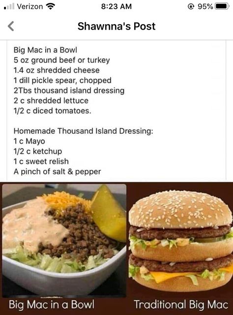 Keto Recipes On A Budget, Big Mac In A Bowl, Optavia Lean And Green Recipes, Optavia Lean And Green, Big Mac Salad, Lean And Green, Thousand Island, Bariatric Eating, Green Recipes