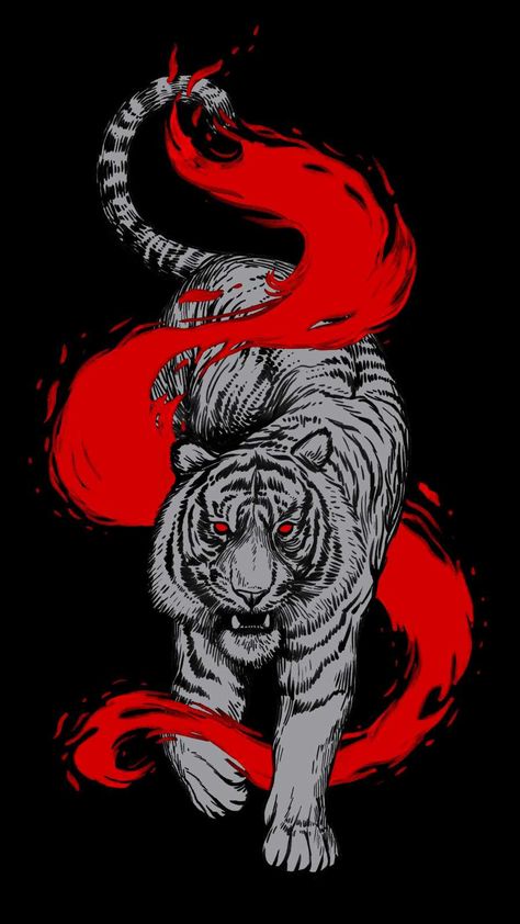 Wallpaper Tigre, Japanese Tiger Art, Karate Poster, Tiger Artwork, Tiger Wallpaper, Iphone Wallpaper Images, Dark Phone Wallpapers, High Resolution Wallpapers, Free Iphone Wallpaper