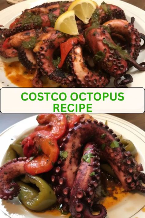 Baby Octopus Recipe, How To Cook Octopus, Octopus Recipe, Octopus Recipes, Grilled Octopus, Grilled Seafood, Pot Roast Recipes, Interesting Food, Seafood Dinner