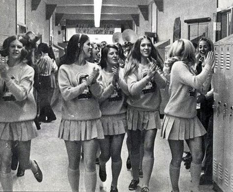 cheerleaders | Flickr - Photo Sharing! 1980s Pop Culture, Vintage Fashion 1960s, The Wombats, Behind Blue Eyes, Cheerleading Uniforms, Fashion 1960s, Vintage School, School Uniforms, Vintage Photographs