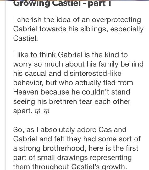 Big brother Gabriel Big Brother X Fallen Angel, Gabriel And Castiel, Castiel And Gabriel, Archangel Gabriel Supernatural, Gabriel From Supernatural, Gabriel Memes, Big Brothers, Castiel, Destiel