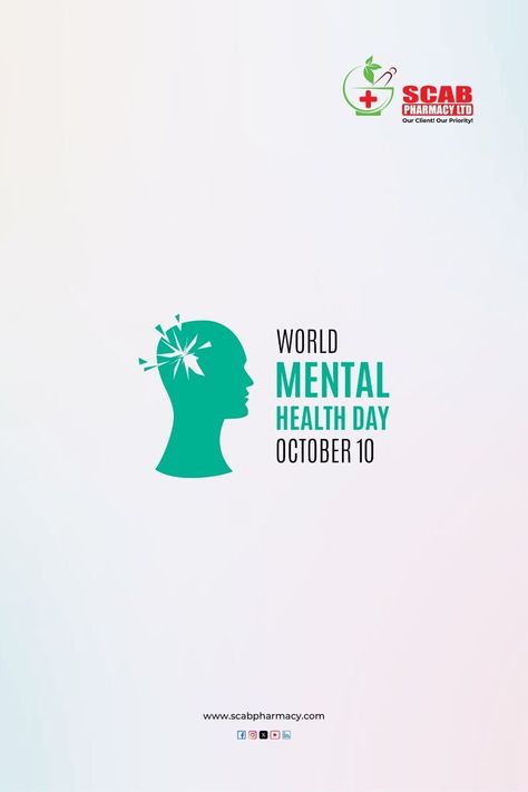 🌍💚 Happy World Mental Health Day! Let’s prioritize mental health in the workplace and advocate for supportive environments for all employees. Together, we can make a difference!

#WorldMentalHealthDay #PrioritizeMentalHealth #SCABPharmacy Prioritize Mental Health, World Mentalhealth Day, World Mental Health Day, Mental Health Day, Health Day, Together We Can, Make A Difference, Pharmacy, Let It Be