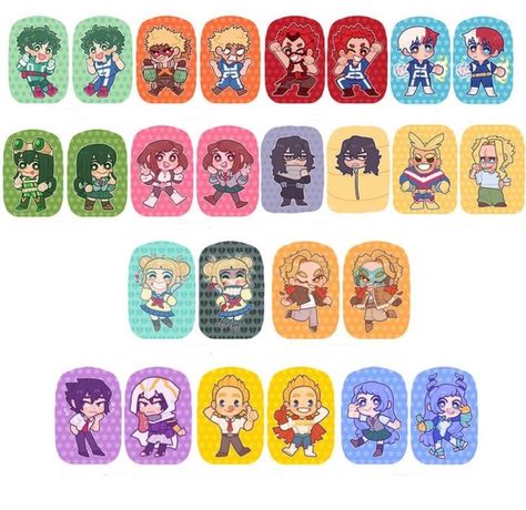 Anime Plushies, My Hero Academia Merchandise, Anime Printables, Anime Crafts, My Hero Academia Memes, Boku No Hero Academia Funny, Anime Merchandise, Anime Stickers, Hero Academia Characters