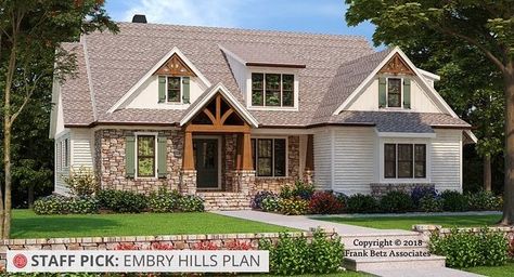 Frank Betz Associates, Inc. on Instagram: "This weeks staff pick is the Embry Hills house plan! 🏡 2,601 Sq. Ft. 🛏️ 4 Beds 🛁 3.5 Baths ✅ 1st Floor Master Suite ✅ Walk-in Pantry ✅ Mudroom ✅ 1st Floor Guest Suite ✅ Optional Bonus Room #FrankBetz #HousePlans #DreamHome #HomeDesign #HomeInspo #ModernFarmhouse" 2 Story Craftsman House Plans, 2 Story Craftsman, Frank Betz, Craftsman Style Home, Craftsman Style Homes, Country Style House Plans, European House, Craftsman Style House Plans, Craftsman House Plan