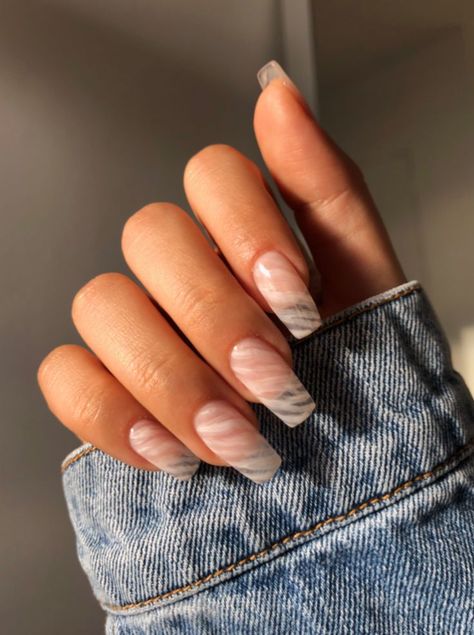 Cloudy Nails, Nail Inspo, Nails