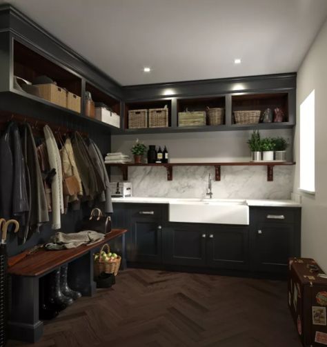 Boot Room Storage, Boot Room Utility, Utility Room Designs, Mudroom Laundry Room, Mud Room Storage, Mudroom Design, Laundry Room Inspiration, Laundry Decor, Boot Room