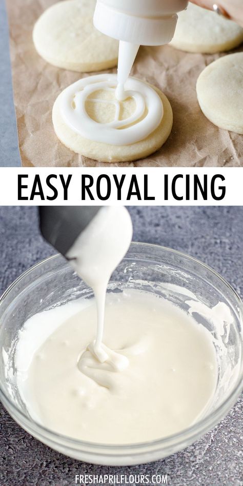 Royle Icing Recipe, Auger Cookie Frosting, Royal Icing Recipe No Egg, Decorative Christmas Cookies, Cookie Day Ideas, How To Make Royal Icing, Royal Icing Without Meringue, Royal Icing Cookies For Beginners, Royal Icing Without Meringue Powder