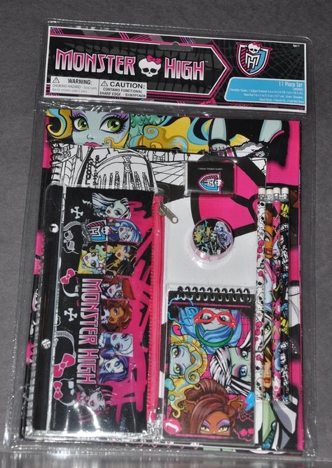 Monster high pencil set Scene Core Wallpaper, Monster High Room, Monster High Birthday Party, Eraser Pencil, Monster High Pictures, Nostalgic Pictures, Scene Core, Fashion Angels, Moster High