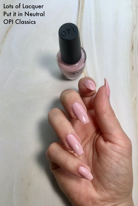 OPI Put it in Neutral Swatch Put It In Neutral Opi, Opi Bubble Bath, Neutral Nail Color, Raspberry Sherbet, Neutral Nail, Peach Ice Cream, Sheer Shades, Nail Dryer, Neutral Nails