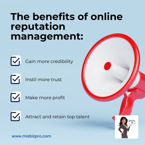 MisBiz Pro is a leading digital marketing company working with online reputation management services, with businesses, brands, and individuals around the world to build, repair, and maintain positive reputations. #repmanagment #publicrelations #reputation #digitalmarketing Google My Business, Online Reputation Management, Company Work, Reputation Management, Management Company, Digital Marketing Company, Management Tips, Marketing Company, Public Relations