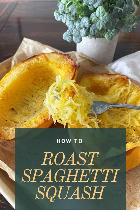 Roasted Spaghetti Squash is so easy. With seasonings, olive oil and a sheet pan, you can whip up this tasty pasta substitution in less than an hour! How To Roast A Spaghetti Squash, Roast Spaghetti Squash, How To Reheat Steak, Roasted Spaghetti Squash, Cooking Spaghetti, Squash Varieties, Healthy Substitutions, How To Roast, Squash Casserole