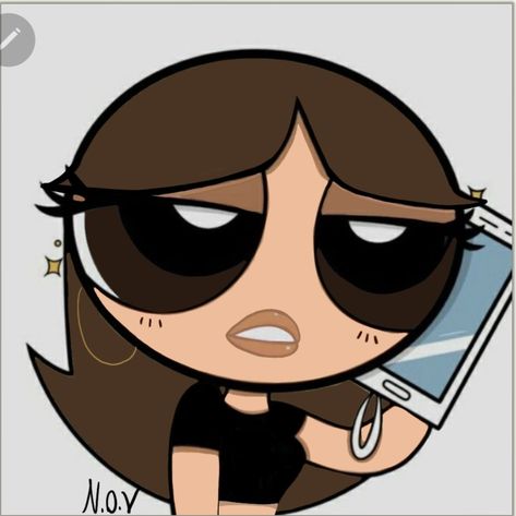 Powerpuff Girl, A Cartoon, Cartoon Character, Brown Hair, Hair