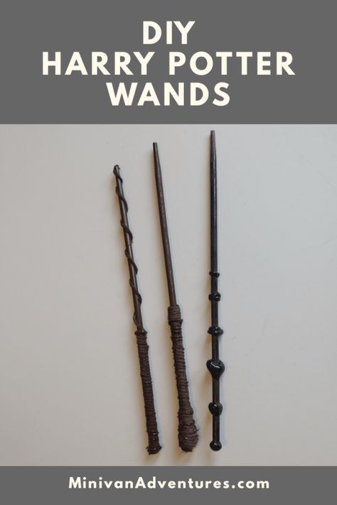 Easy DIY Harry Potter Wands! These craft project is super easy to do and so much fun! #HarryPotter #DIY #craft Diy Harry Potter Wands, Diy Wands, Harry Potter Diy Crafts, Diy Harry Potter Crafts, Harry Potter Gifts Diy, Harry Potter Theme Birthday, Harry Potter Wands, Diy Gifts For Men, Diy Harry Potter