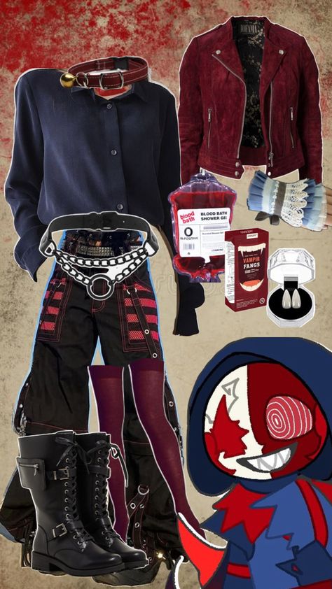 Bloodmoon, fnaf, clothes Collage