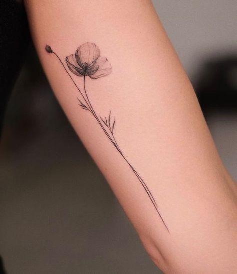 Aesthetic Tattoo Ideas, 20 Aesthetic, Tattoo Shading, Poppies Tattoo, Tattoos For Women Flowers, Tasteful Tattoos, Hand Tattoos For Women, Profile Header, Spine Tattoos