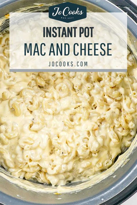 Indulge in creamy Instant Pot Mac and Cheese that's done in just 24 minutes! Elevate your comfort food game with this foolproof recipe. #instantpot #macandcheese #recipe Instapot Mac And Cheese Recipe, Instapot Mac And Cheese, Macandcheese Recipe, Instant Pot Mac And Cheese, Pot Mac And Cheese, Food Game, Jo Cooks, Mac Cheese Recipes, Crockpot Cooking