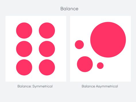 Balance In Design Principles, Balance Composition Design, Balance Design Principle, Asymmetrical Balance Design, Balance Art Design, Symmetrical Balance Design, Design Principles Balance, Balance Principle Of Design, Composition Types