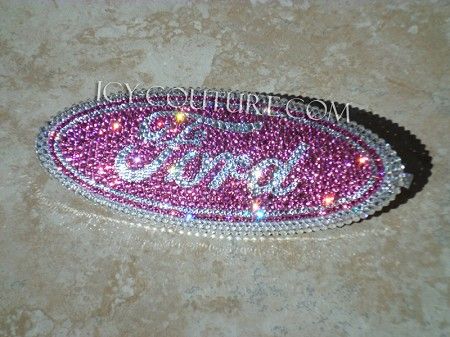 Truck Essentials, Pink Truck Accessories, Pink Mustang, Ford Explorer Accessories, Mustang Emblem, Ford Emblem, Truck Accessories Ford, 2006 Ford Mustang, Hello Kitty Car