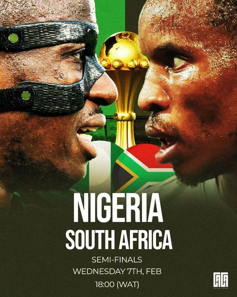 366 DAYS CHALLENGE: DAY 35 Who will win this clash? Nigeria 🇳🇬 or South Africa 🇿🇦 🤔 . . Please like and Share ❤️ . . . . . . . . . TAGS #sportsart #footballdesign #soccergraphics #digitaldesign #creativesports #footballcreatives #smsports #footballislife #artfootball Who Will Win, Football Is Life, Football Design, Sports Art, South Africa, Digital Design, Soccer