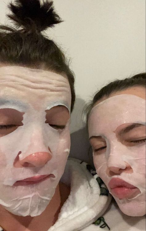 Sheet face mask self care couples love romance Couple Doing Mask, Face Masks Skin Care Aesthetic Couple, Cute Face Mask Pictures, Couple Mask Pictures, Couples Doing Face Masks, Couples With Face Masks, Couple Self Care Aesthetic, Skin Care Date Couple, Couple Mask Face