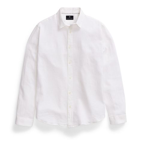 Essential for any man's wardrobe a pure linen/cotton white shirt, its versatile enough to go from work to a night out with friends. Pair it your favorite khakis or flat front shorts and you're ready.  Details  Regular fit, short length to wear untucked Casual/Business Casual Button Down Shirt Classic button down collar with concealed button enclosure Signature sleeve Machine wash cold inside out with like colors Tumble Dry Low and Remove Promptly or Hang Dry Do not bleach Blue Pants Men, Collar Shirt Men, Character Inspired Outfits, White Collared Shirt, Cuff Detail, Men's Wardrobe, Button Down Collar, Pure Linen, White Casual