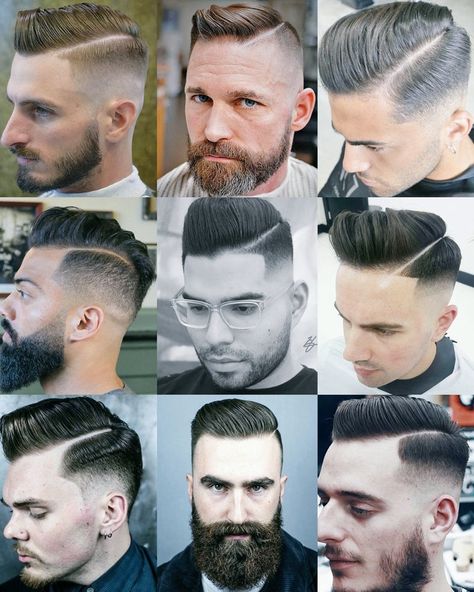 Hard Part Fade Side Parting Hairstyles | 1940's Hair | Side Part Haircut Haircut Men Side Part, Side Parting Hairstyles, Hard Part Fade, Hairstyle 1940, 1940's Hair, Male Haircut, Hard Part Haircut, Hair Side Part, Side Part Haircut