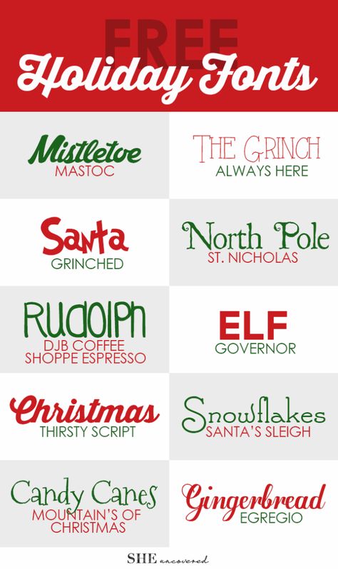 Freebie | Holiday Fonts – Scrap Booking Nightmare Before Christmas Font, Christmas Fonts Alphabet, Inkscape Tutorials, Christmas Fonts Free, Silhouette Fonts, Fonts Christmas, Christmas Font, Holiday Fonts, Idee Cricut