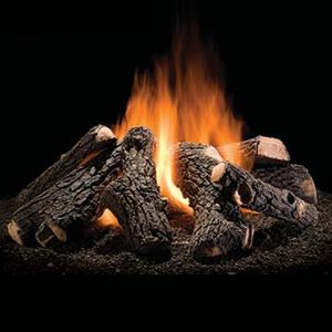 Wilderness Oak Outdoor Gas Fire Pit Logs - 50" Outdoor Fire Pit Ideas, Fireplace Dimensions, Propane Fireplace, Gas Log Sets, Fireplace Logs, Oak Logs, Gas Fire Pit, Gas Logs, Gas Fire