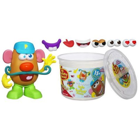 Mr Potato Head Playskool Tub Toys, Mr Potato, Mr Potato Head, Potato Heads, Potato Head, Head Pieces, Storage Buckets, Preschool Toys, Toys R Us