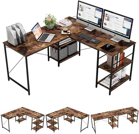 Amazon.com: L Shaped Desk Large L Shaped Desk, Large Computer Desk, L Shaped Corner Desk, Table Pc, Corner Desk Office, Long Desk, Computer Desks, Desks For Small Spaces, Corner Computer Desk