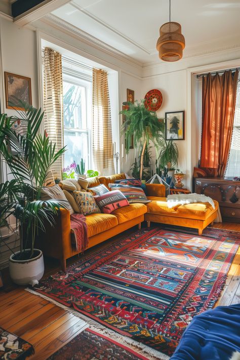 70s Inspired Living Room, Zen Rooms, 70s Living Room, Cozy Seating, Colourful Living Room, Inspire Me Home Decor, Dream House Interior, Boho Living, Apartment Inspiration